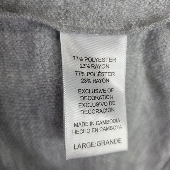 Mens Tommy Bahama Gray Shirt Long Sleeve Crewneck Polyester Rayon Blend Size L - Picture 4 of 9